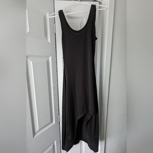 Black high low dress